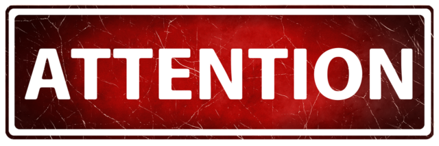 ATTENTIONバナー