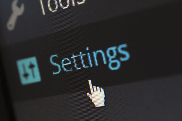 wordpressのsettings　テキスト